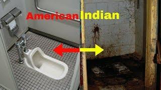 Difference bet^ Indian public toilet vs american public toilets MUST WATCH