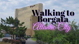 Can you walk from Harrah's to Borgata in Atlantic City??