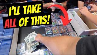 I Bought Almost His ENTIRE Table! Over $2000 Spent At This Sports Card Show!