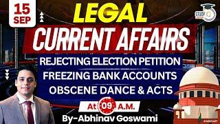 Legal Current Affairs | 15 September | Detailed Analysis | By Abhinav Goswami