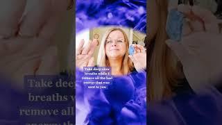 Removing psychic attack energy. Reiki Asmr lapis lazuli crystal healing #shorts