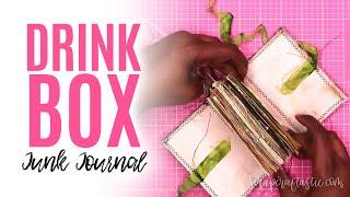 How To Embellish a Recycled Drink Box Junk Journal Cover Handmade