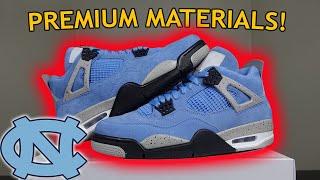 FINALLY Some PREMIUM Materials! Air Jordan 4 University Blue In Depth Review & Legit Checking