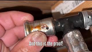 Repairing a leaking water pipe in a stuffy basement #diy #diyplumbing