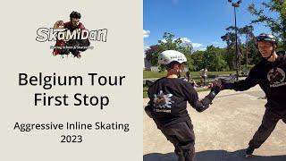 First Stop | Belgium Tour 2023 | SkaMiDan Team | Aggressive Skating | Macl Kebe and Jakob Esselmann