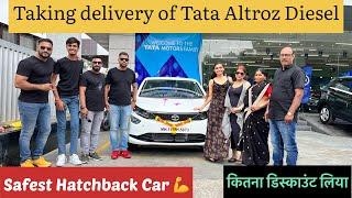 Taking delivery of India’s Safest car Tata Altroz XZ Diesel | Sushil Nawadkar