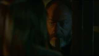 S3E5 Game of Thrones: Shireen seeks out Davos in the dungeons