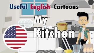 Learn Useful English :  My kitchen  -   Basic English Vocabulary with Subtitles