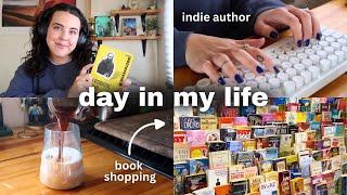 day in the life ️*indie author, #authortuber & #booktuber - book shopping & more!*