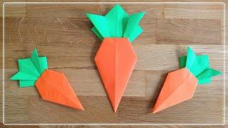 HOW TO: PAPER CARROT CRAFT | EASY ORIGAMI TUTORIAL