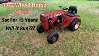 MOW - 1972 Wheel Horse Raider 12 Sitting in Shed 15 Years. Will It Run??
