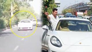 PORSCHE, TATA & MARUTI LIVE ACCIDENT  UNEXPECTED SITUATION