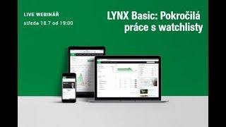 LYNX Basic: Začněte používat watchlisty - LYNX Webinář