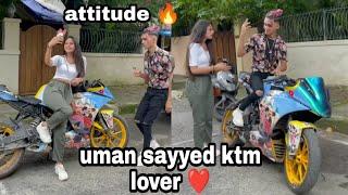 uman sayyed attitude ktm video #short #ytshorts