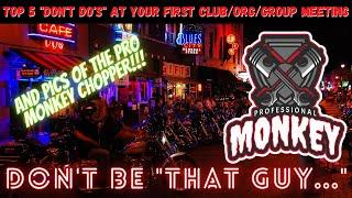 Don't be "THAT GUY": 5 "New Guy" Screw ups at Motorcycle Club / Org / Group Meetings