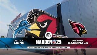 Lions vs Cardinals Week 3 Simulation (Madden 25 PS5)