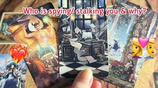 Who is spying/stalking you & why? Hindi tarot card reading | Love tarot reading