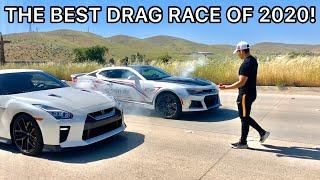 THE BEST DRAG RACE OF 2020: NISSAN GTR VS CAMARO ZL1