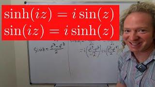 Complex Hyperbolic Trigonometry Proofs: sin(iz) = isinh(z) and sinh(iz) = isin(z)