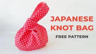 DIY Japanese Knot Bag Tutorial + FREE PDF pattern