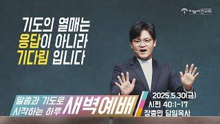 [25/5/30] 하늘비전교회 새벽 기도회 - 기다림의 열매(시편 40편 1-17절) 장충만 담임목사