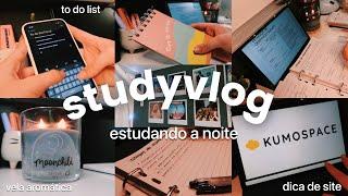 study vlog  estudando a noite ️ organização & realidade…