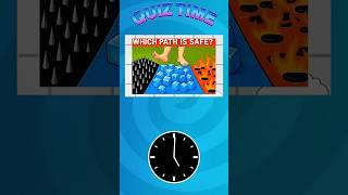 𝗪𝗛𝗜𝗖𝗛 𝗣𝗔𝗧𝗛 𝗜𝗦 𝗦𝗔𝗙𝗘 ?  #Quiz #Quiztime #Viralvideo #youtubeshorts #America #riddles #funny
