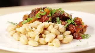 Braised Veal Shank and White Beans - Tuscan Dinner
