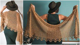 Easy, Step-by-Step Instructions to Crochet the Elegant Sweet Pea Shawl!