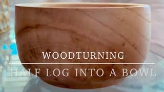 Half Log into a Bowl