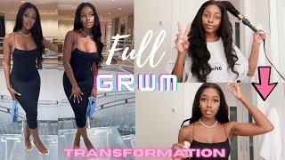 DATE NIGHT GRWM | HAIR + MAKEUP + OUTFIT + PERFUME | Unice Hair