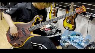 Carl Thompson | 4strings Scroll Bass 36inch "Cocobolo Top"