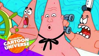 50 LOL Moments with Patrick Star  | SpongeBob | Nickelodeon Cartoon Universe