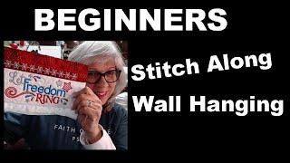 Beginners Machine Embroidered Wall Hanging: Easy Step-by-step Tutorial -   Designs by Juju Part 1