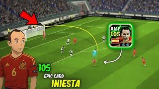 Review Epic Double Booster National Card INIESTA Momentum Dribbling 105 Rate - The Best Midfielder 