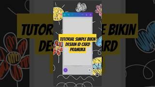 Tutorial Simple Bikin Desain ID Card Pramuka Di Canva #tutorial #canva