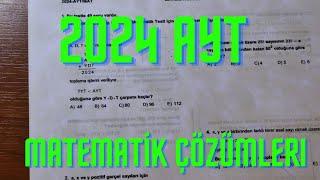 AYT MAT 2024 AYRINTILI SORU ÇÖZÜMLERİ | Tarihin en zor matematiği? | Değerlendirme  #yks2024 #ayt