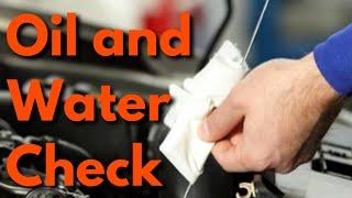 CAR OIL and WATER check  step by step guide