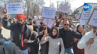 Iltija Mufti leads protest in Srinagar against BJP leader's remarks on July 13 martyrs