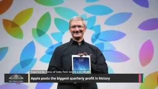 Apple Posts the Biggest Quarterly Profit in History - TOI