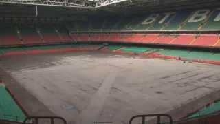 Timelaspe of the new Millennium Stadium pitch installation | WRU TV