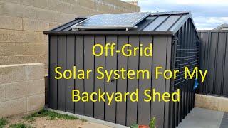 DIY Off-Grid System For My Shed