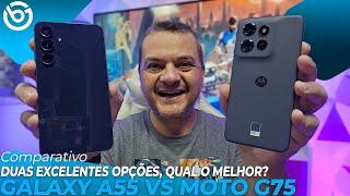 Galaxy A55 VS Moto G75 | Qual O MELHOR? Comparativo