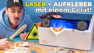 XTOOL M1 | LASER Gravur & AUFKLEBER selber machen! (XXL Test 2023)