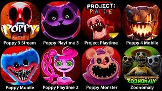 Poppy Playtime Chapter 3,Purple Monster Chapter 3,Zoonomaly,Poppy 4 Mobile,Poppy Mobile,Poppy 2