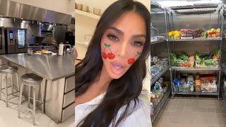 Kim Kardashian Gives a Tour of her Fridge and Kitchen