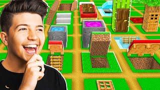 So I Gave 100 Players Creative Mode to Build Secret Houses... - Minecraft