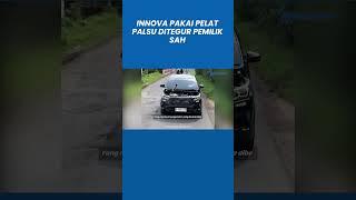 Norak, Innova Cumi Berasap Pakai Pelat Palsu Ditegur Pemilik Sah