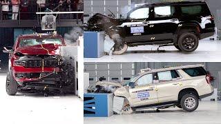 Ford Expedition VS Chevrolet Tahoe VS Jeep Wagoneer LARGE SUV CRASH TEST