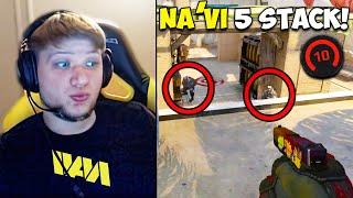 S1MPLE DESTROYS FACEIT WITH FULL NA'VI TEAM! IT'S SO EZ! CS:GO Twitch Clips